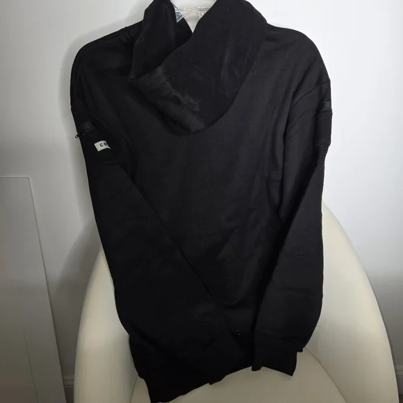 NEW COMFRT Black Sleeve Hoodie with Zipper Pocket. - Picture 6 of 9